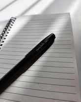 Pyary Baba Jani | Matte Black Pen (blue ink)